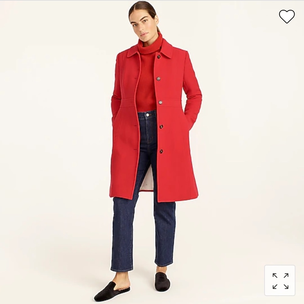 J. Crew - Classic Lady Day Coat in Italian Double-Cloth Wool w Thinsulate - 8